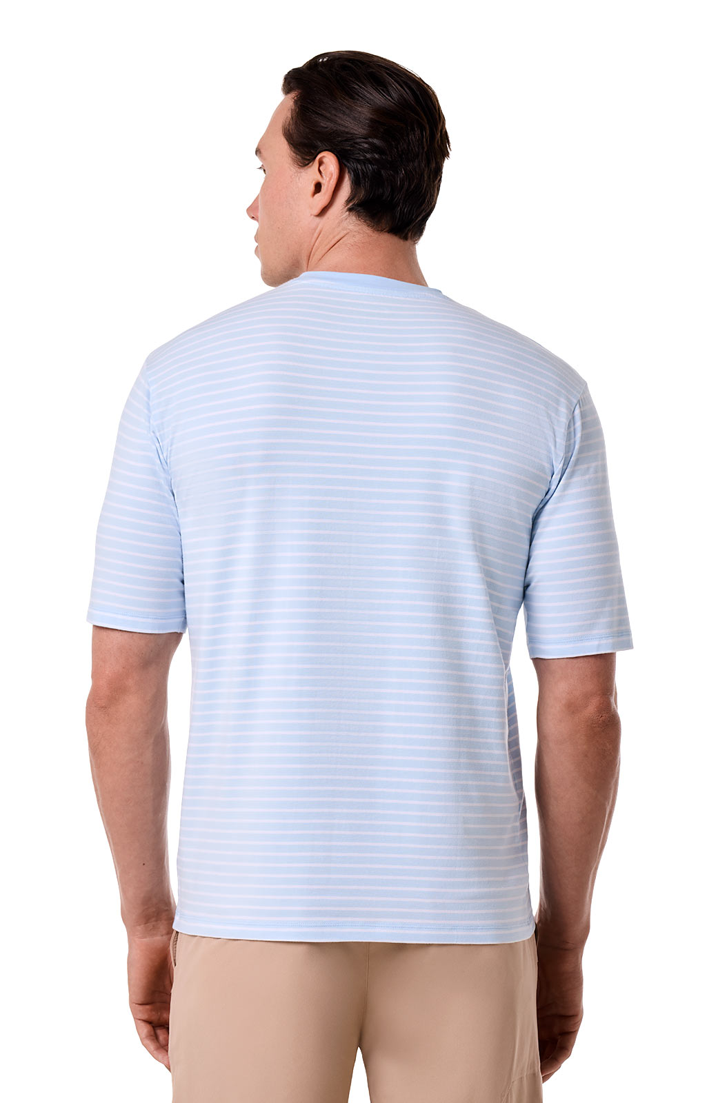 Men's Morada Everyday Short Sleeve T-Shirt | Skyride/White Stripe