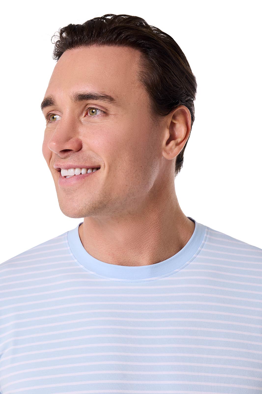 Men's Morada Everyday Short Sleeve T-Shirt | Skyride/White Stripe