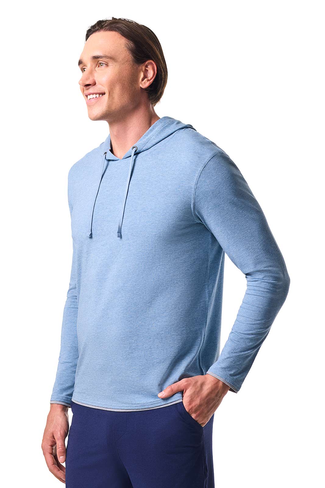 Men's Oasis Pullover Hoodie | Light Blue Heather