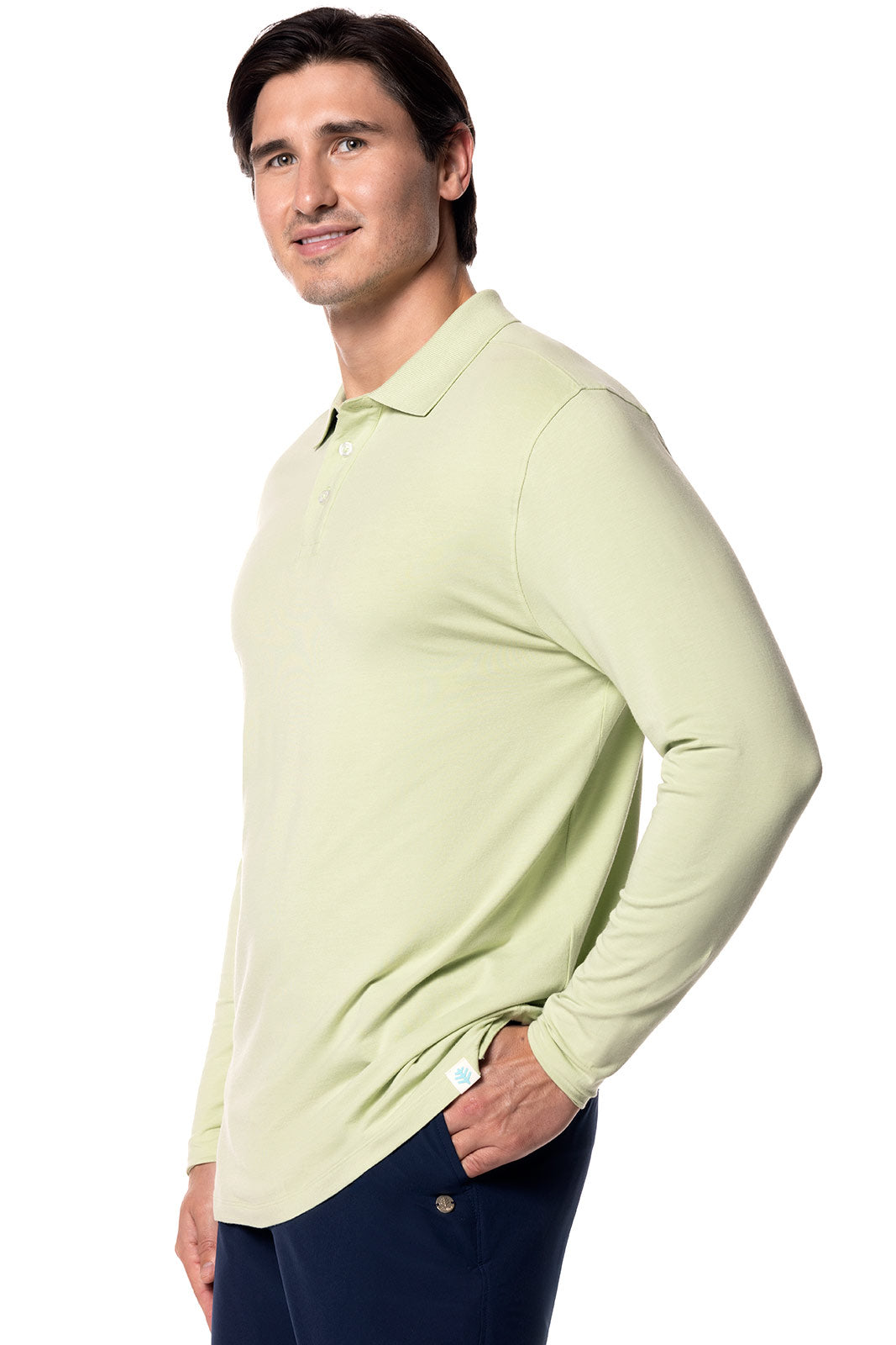 Men's Coppitt Long Sleeve Weekend Polo | Seedling