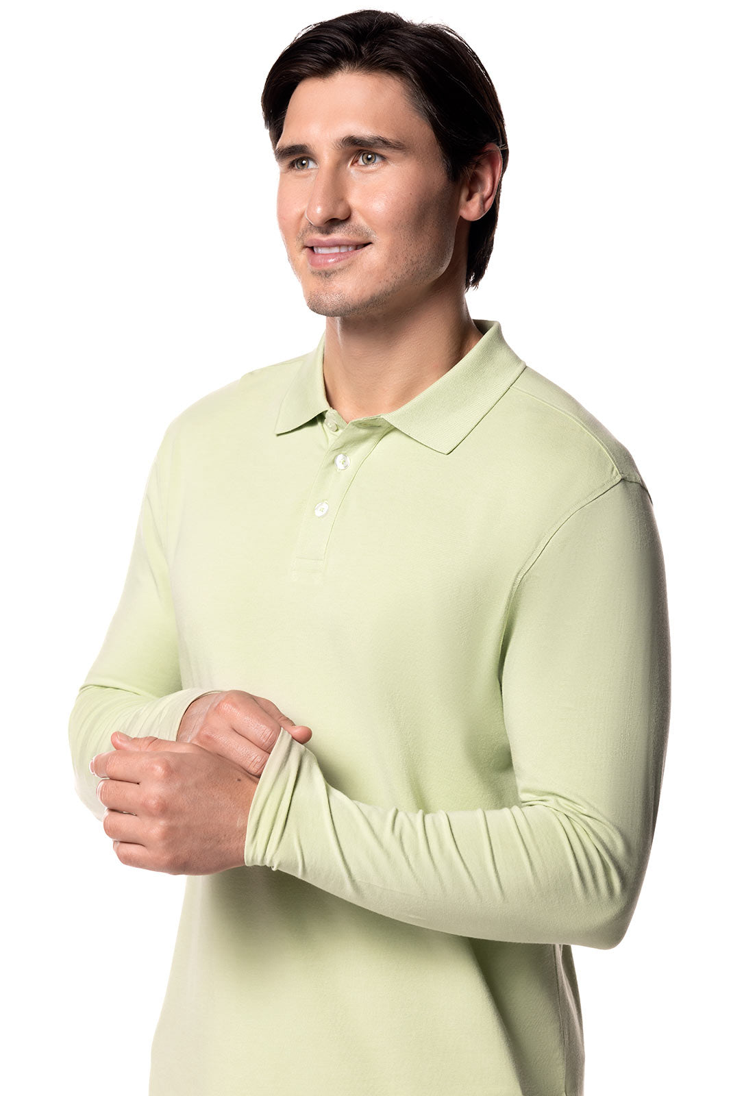 Men's Coppitt Long Sleeve Weekend Polo | Seedling