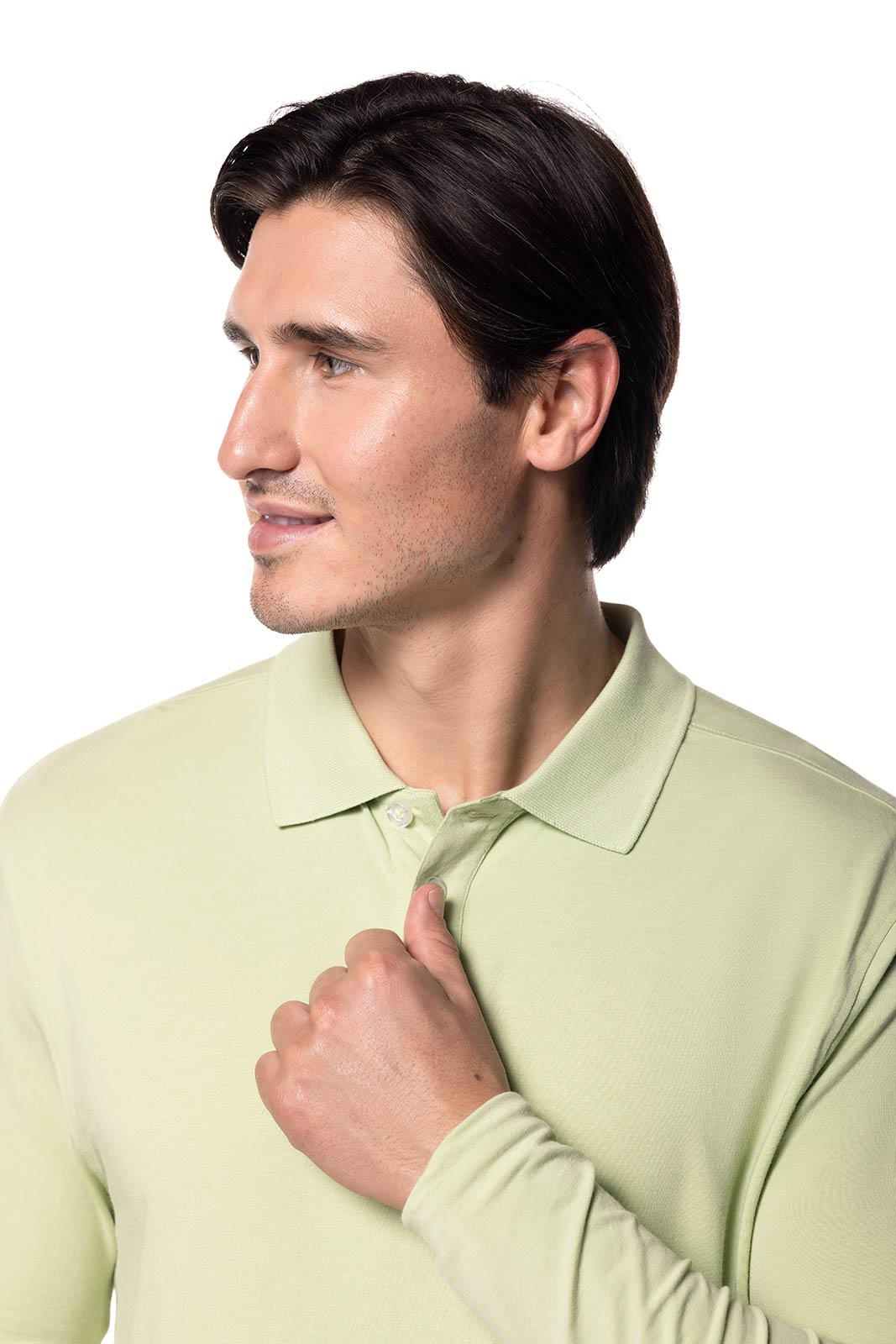 Men's Coppitt Long Sleeve Weekend Polo | Seedling