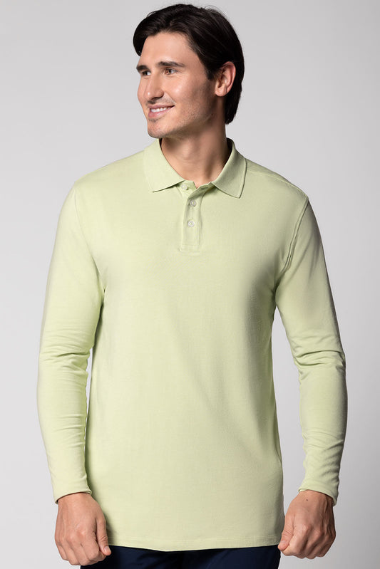 Men's Coppitt Long Sleeve Weekend Polo | Seedling