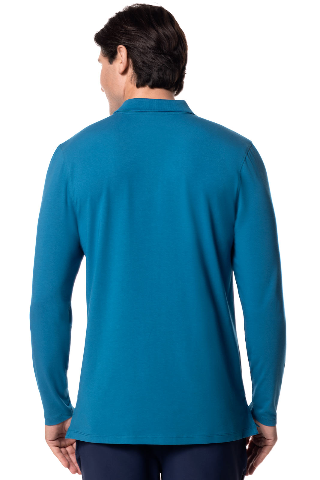 Men's Coppitt Long Sleeve Weekend Polo | Bluejay