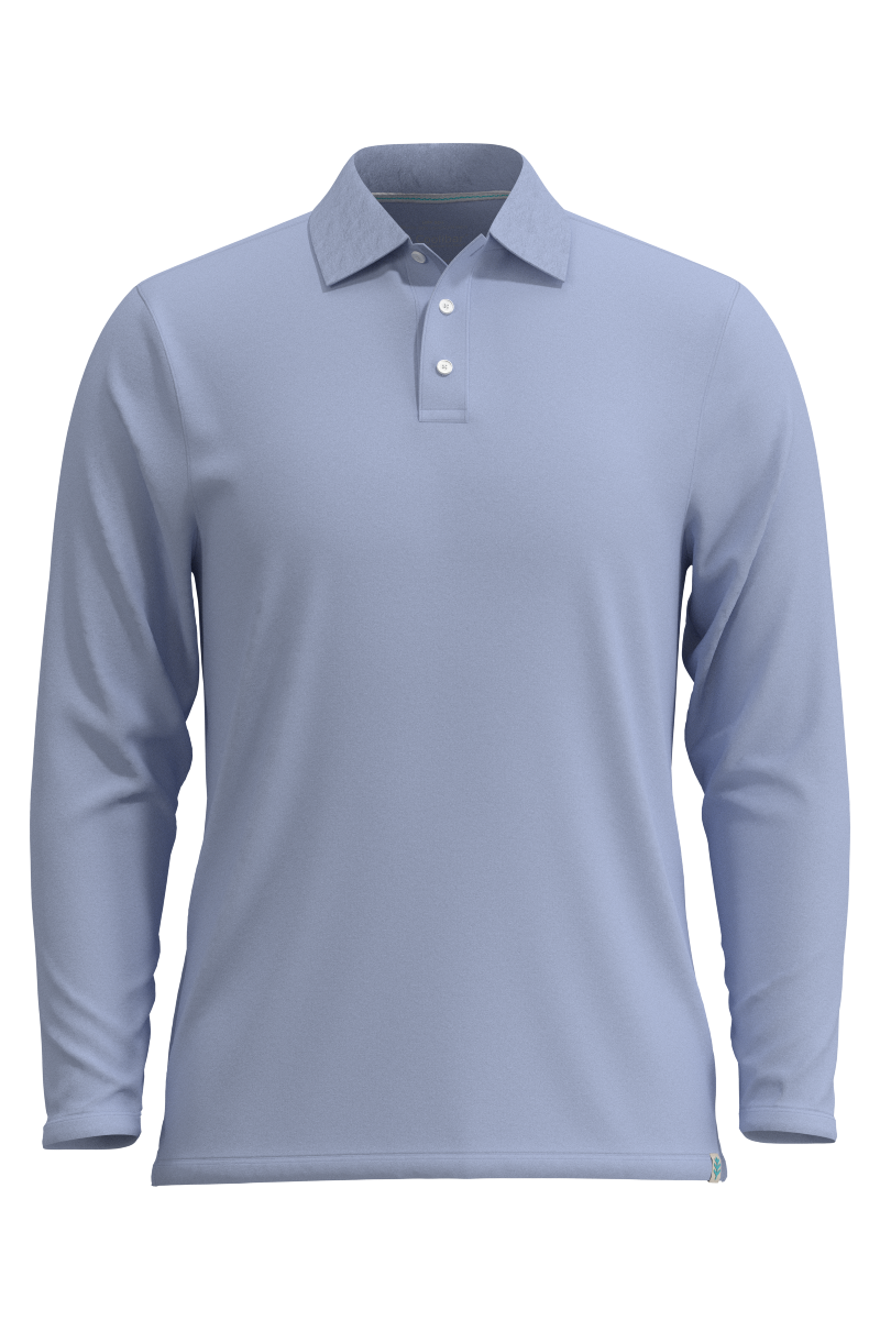 Men's Coppitt Long Sleeve Weekend Polo | Periwinkle
