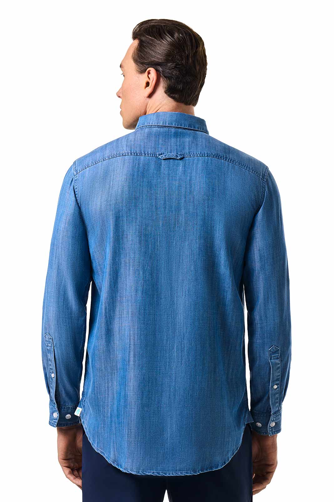 Men's Carson Chambray Shirt | Light Indigo Chambray