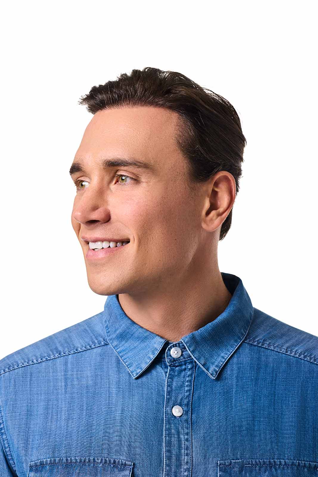 Men's Carson Chambray Shirt | Light Indigo Chambray