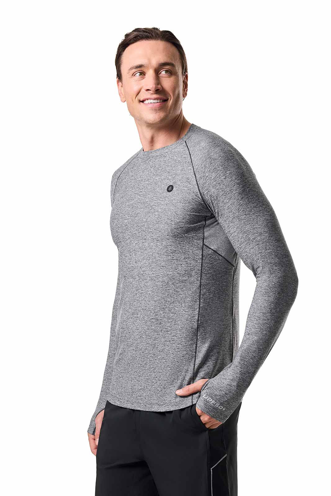 Men's Agility Long Sleeve Performance T-Shirt | Charcoal Heather