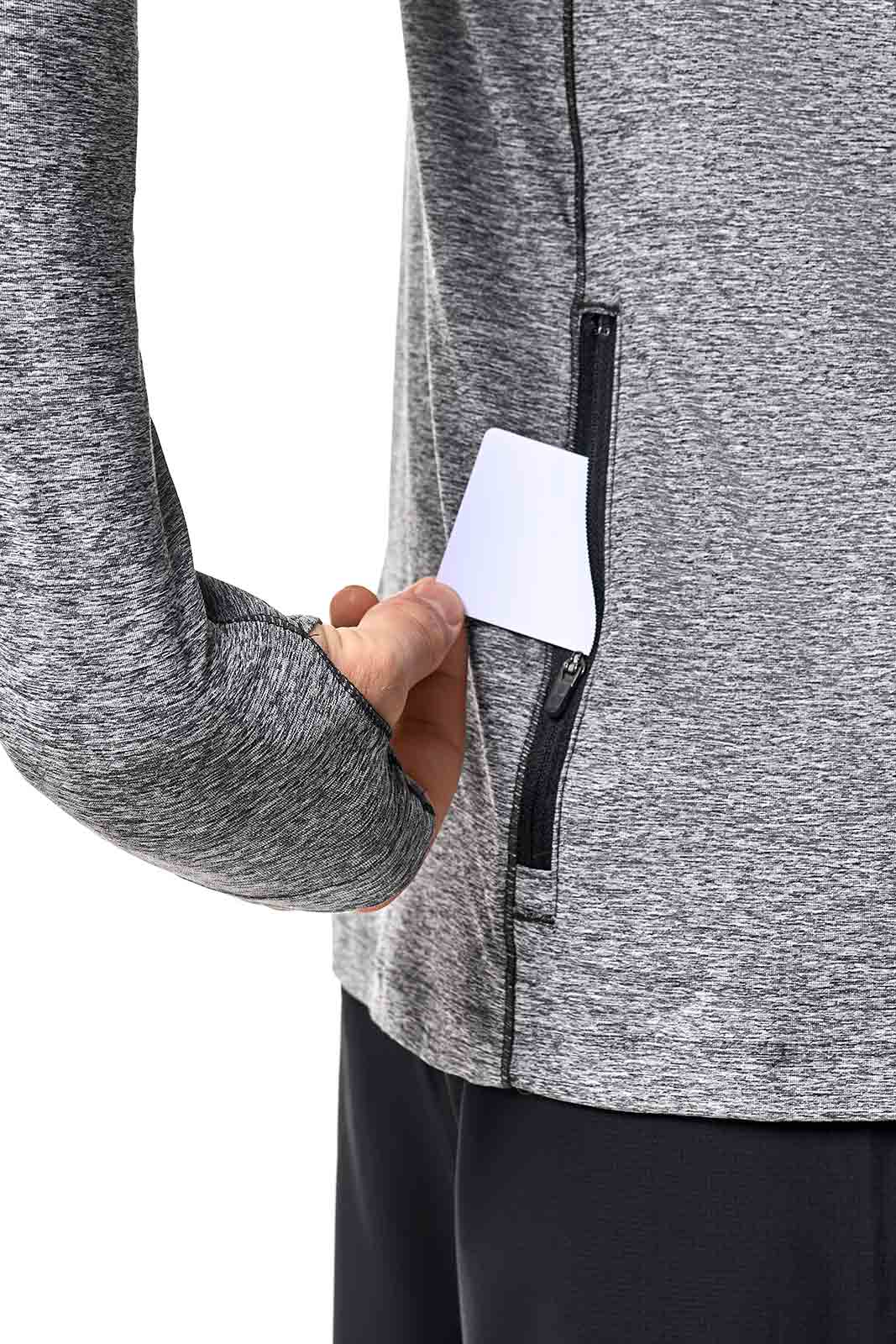 Men's Agility Long Sleeve Performance T-Shirt | Charcoal Heather