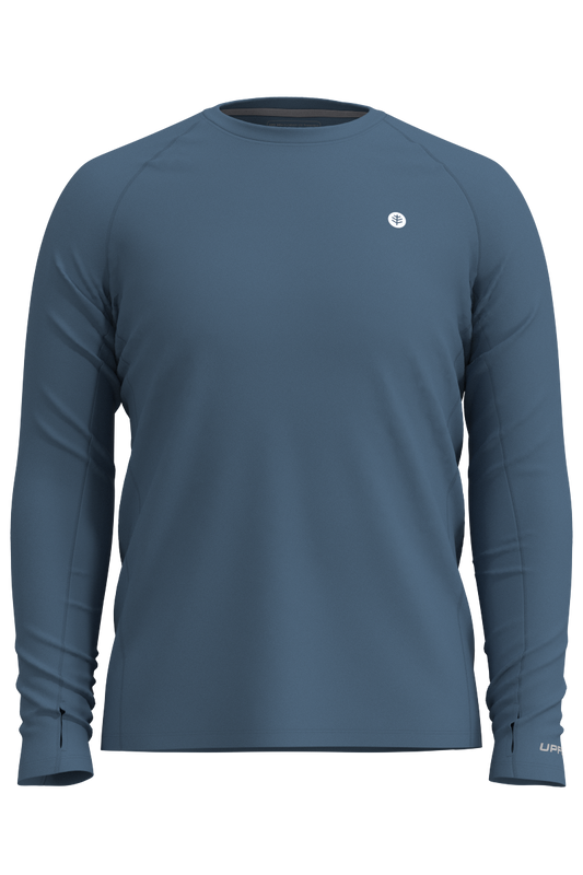 Men's Agility Long Sleeve Performance T-shirt | Blue Dusk