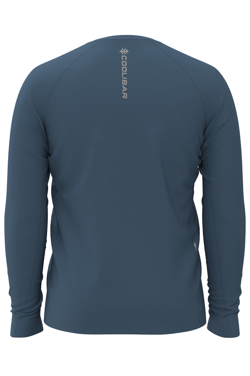 Men's Agility Long Sleeve Performance T-shirt | Blue Dusk