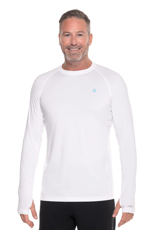 Men's Agility Long Sleeve Performance T-Shirt | White