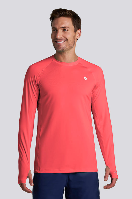 Camiseta de manga larga Agility para hombre | Arrecife de coral