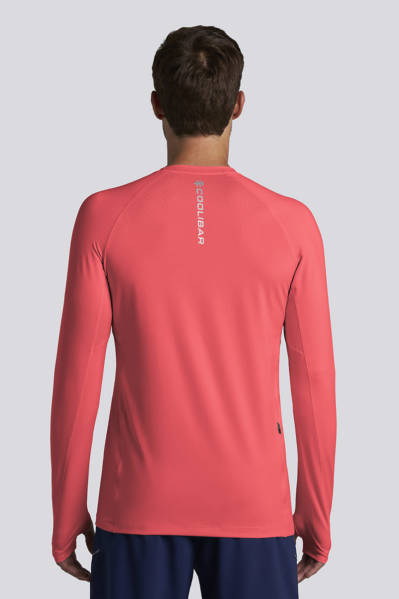 Camiseta de manga larga Agility para hombre | Arrecife de coral