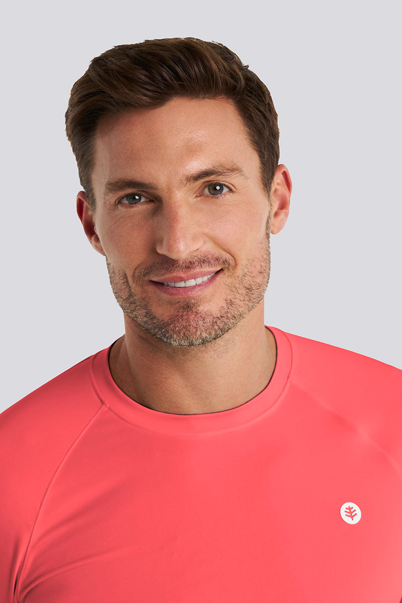 Camiseta de manga larga Agility para hombre | Arrecife de coral