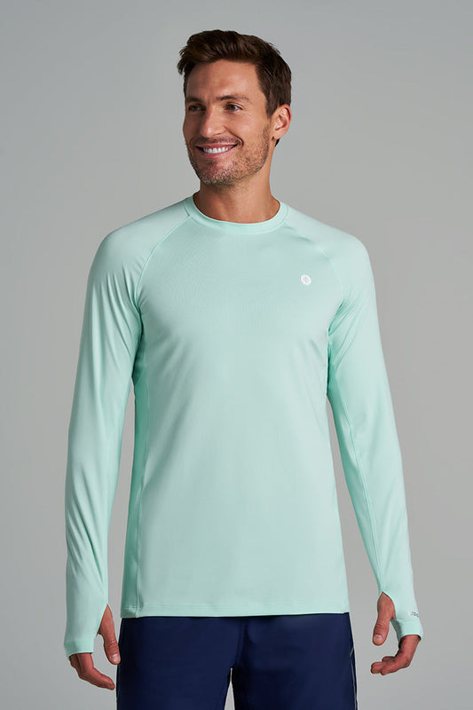 Men's Agility Long Sleeve Performance T-Shirt | Honeydew