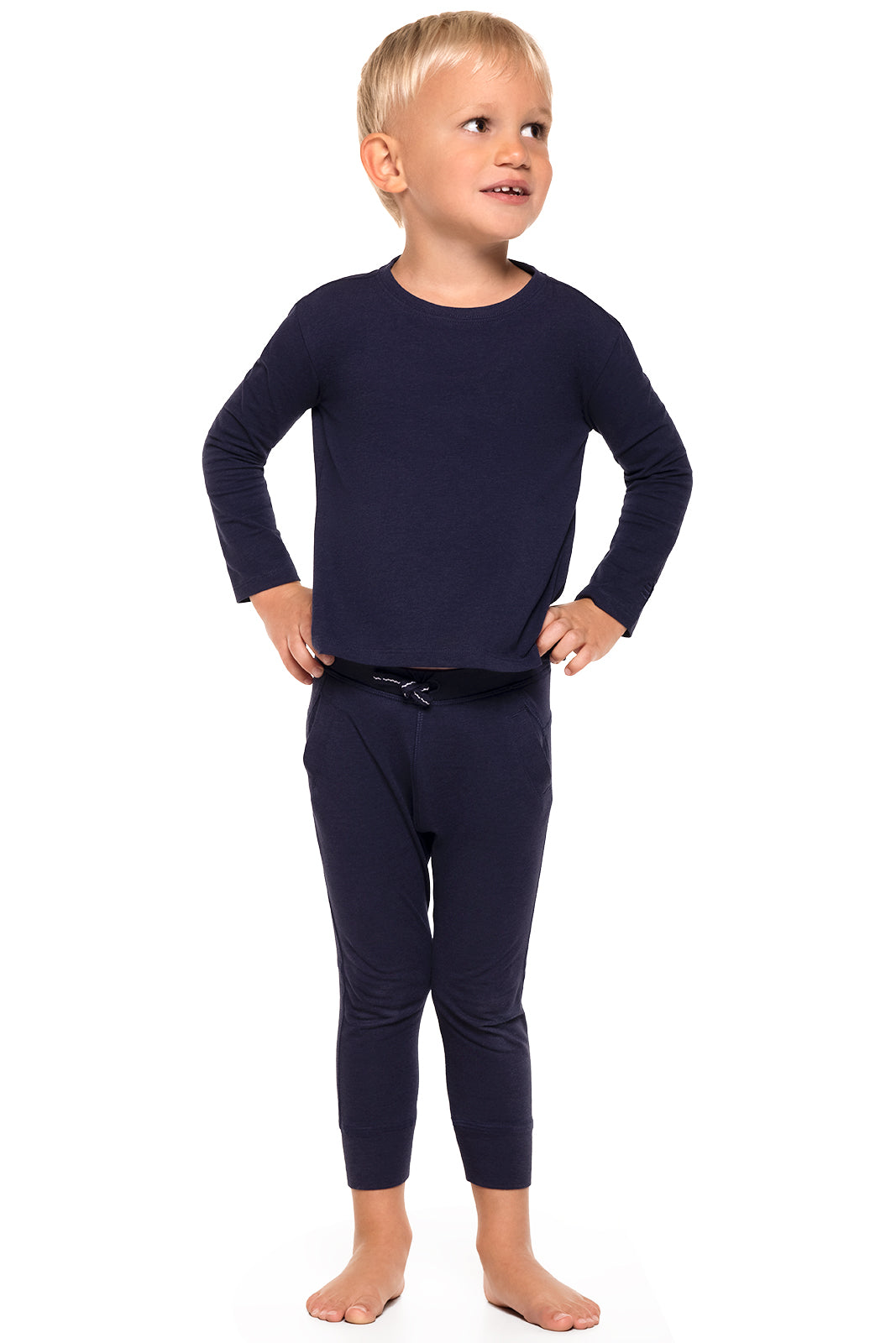 Kid's Coco Plum Everyday Long Sleeve T-Shirt | Navy