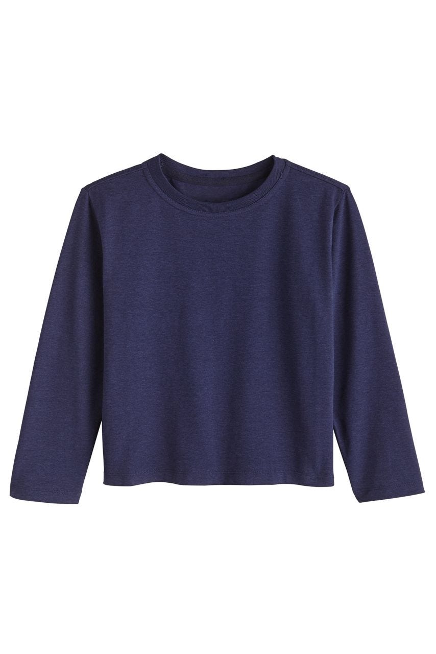 Kid's Coco Plum Everyday Long Sleeve T-Shirt | Navy