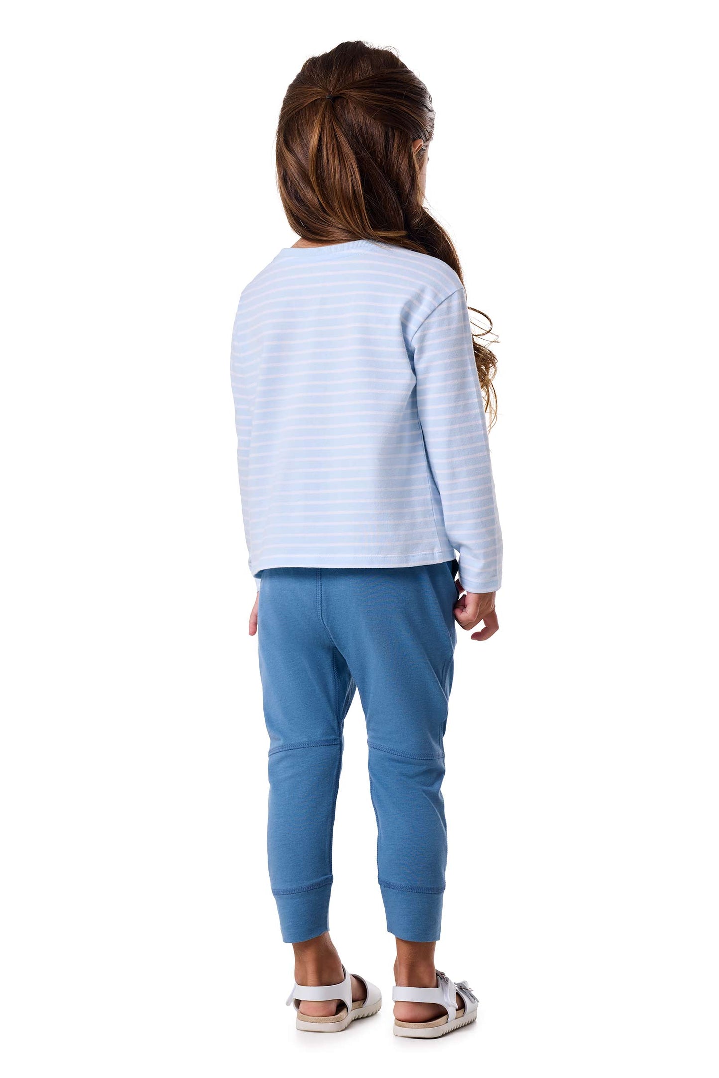 Kid's Coco Plum Everyday Long Sleeve T-Shirt | Skyride/White
