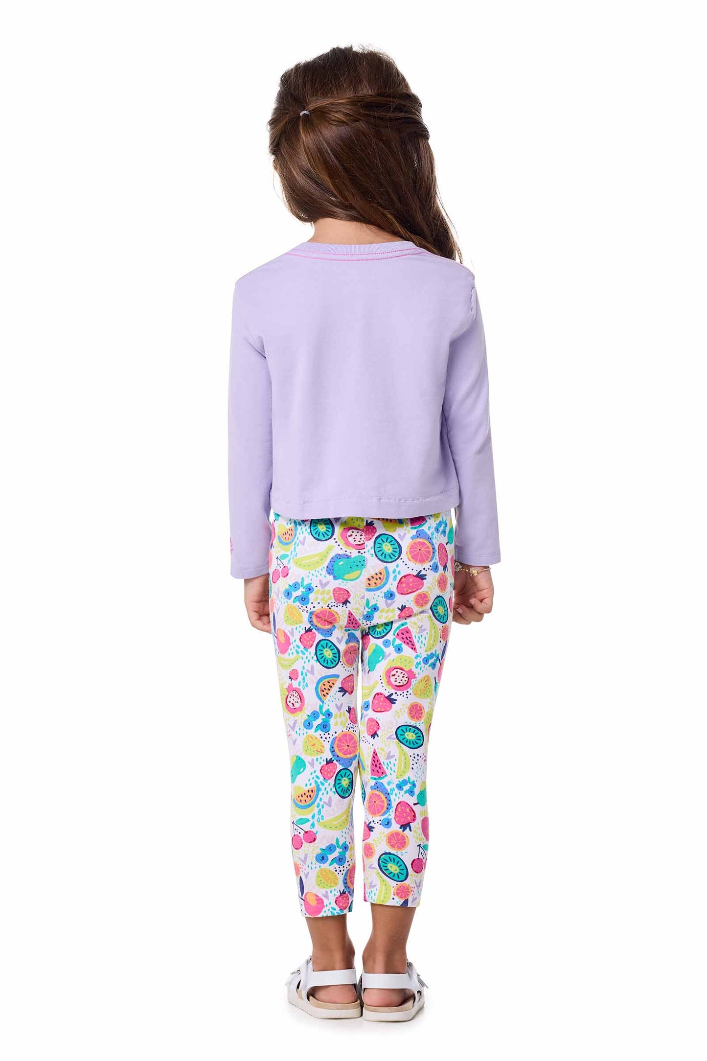 Kid's Coco Plum Everyday Long Sleeve T-Shirt | Lavendula Fruit Party