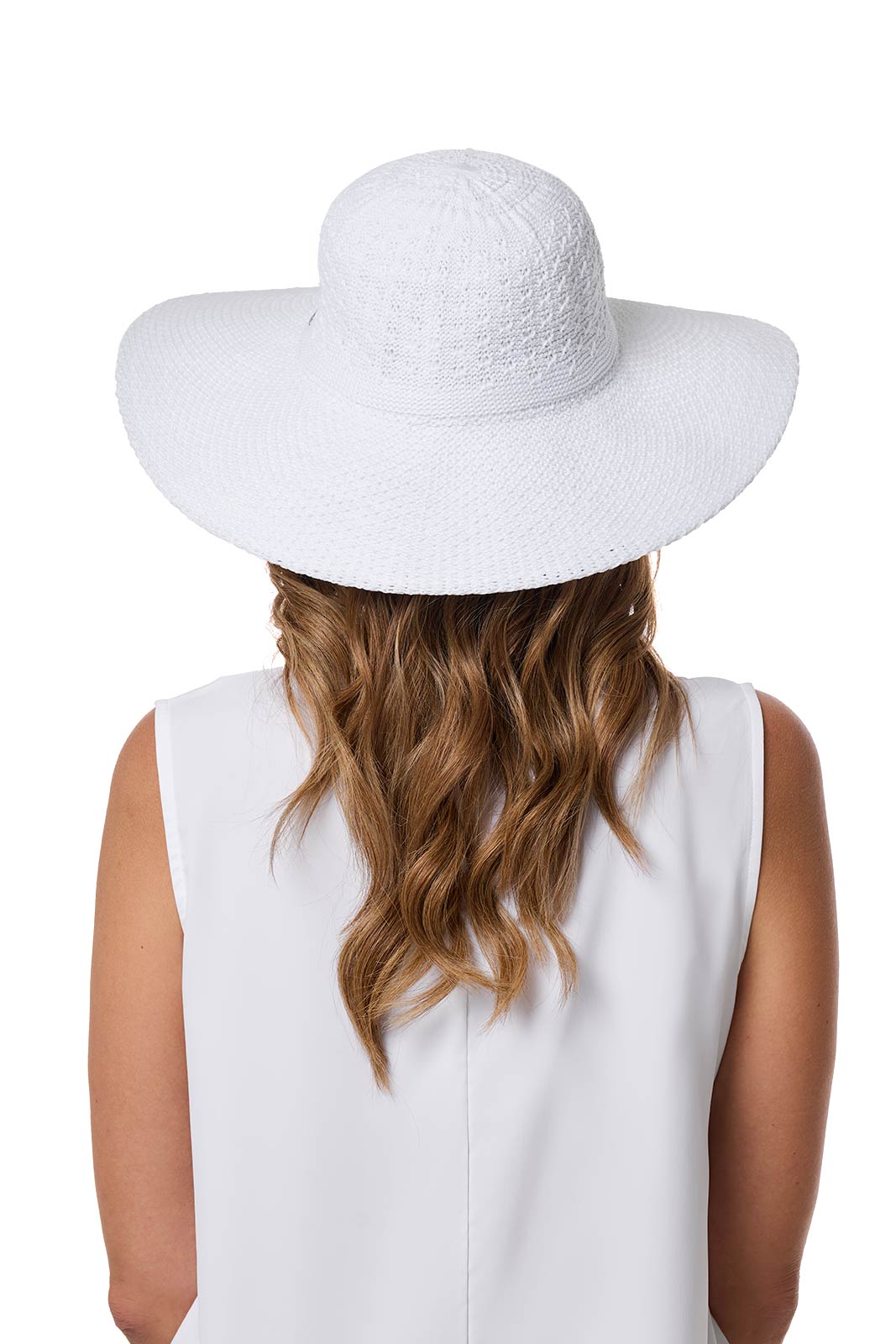 Women's Perla Packable Wide Brim Hat | White