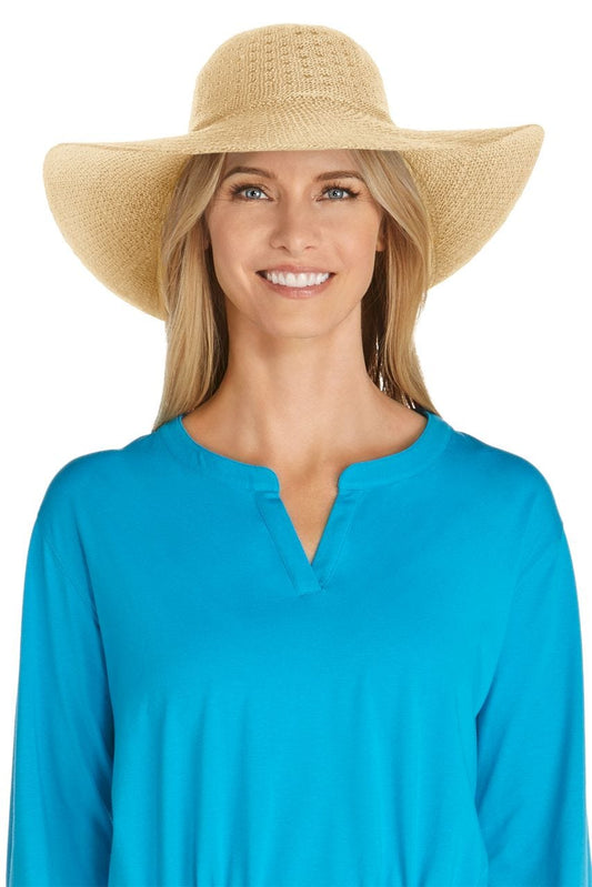 Women's Perla Packable Wide Brim Hat | Natural | Core