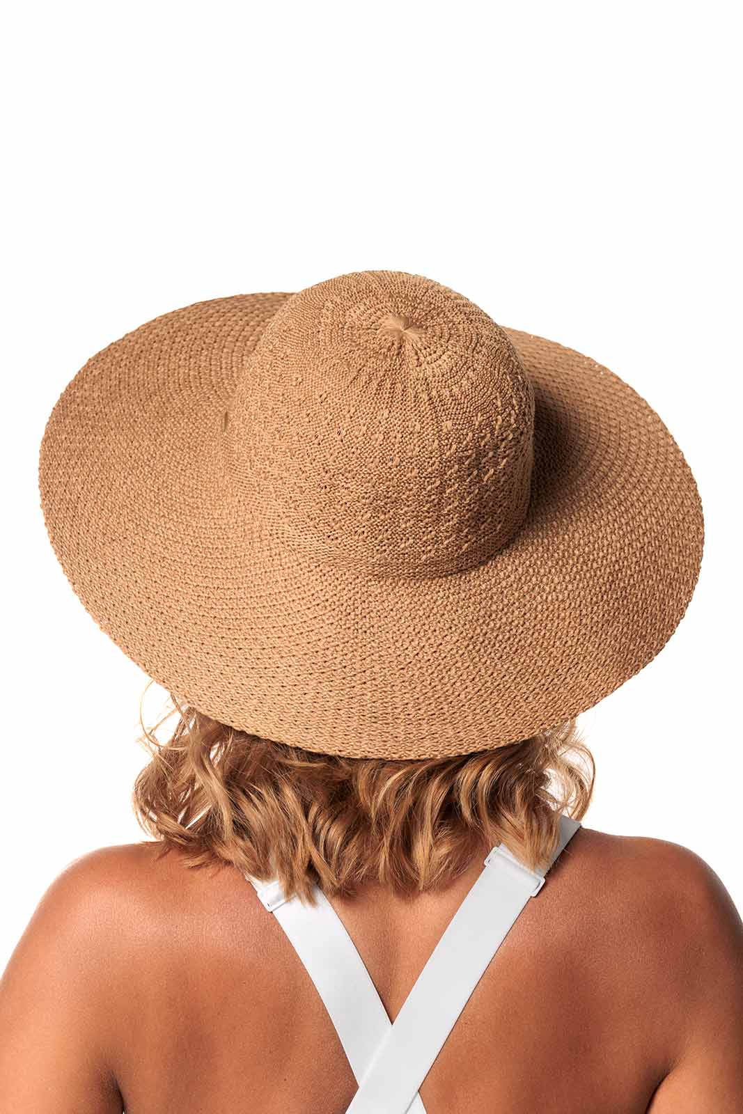 Women's Perla Packable Wide Brim Hat | Tan | Core