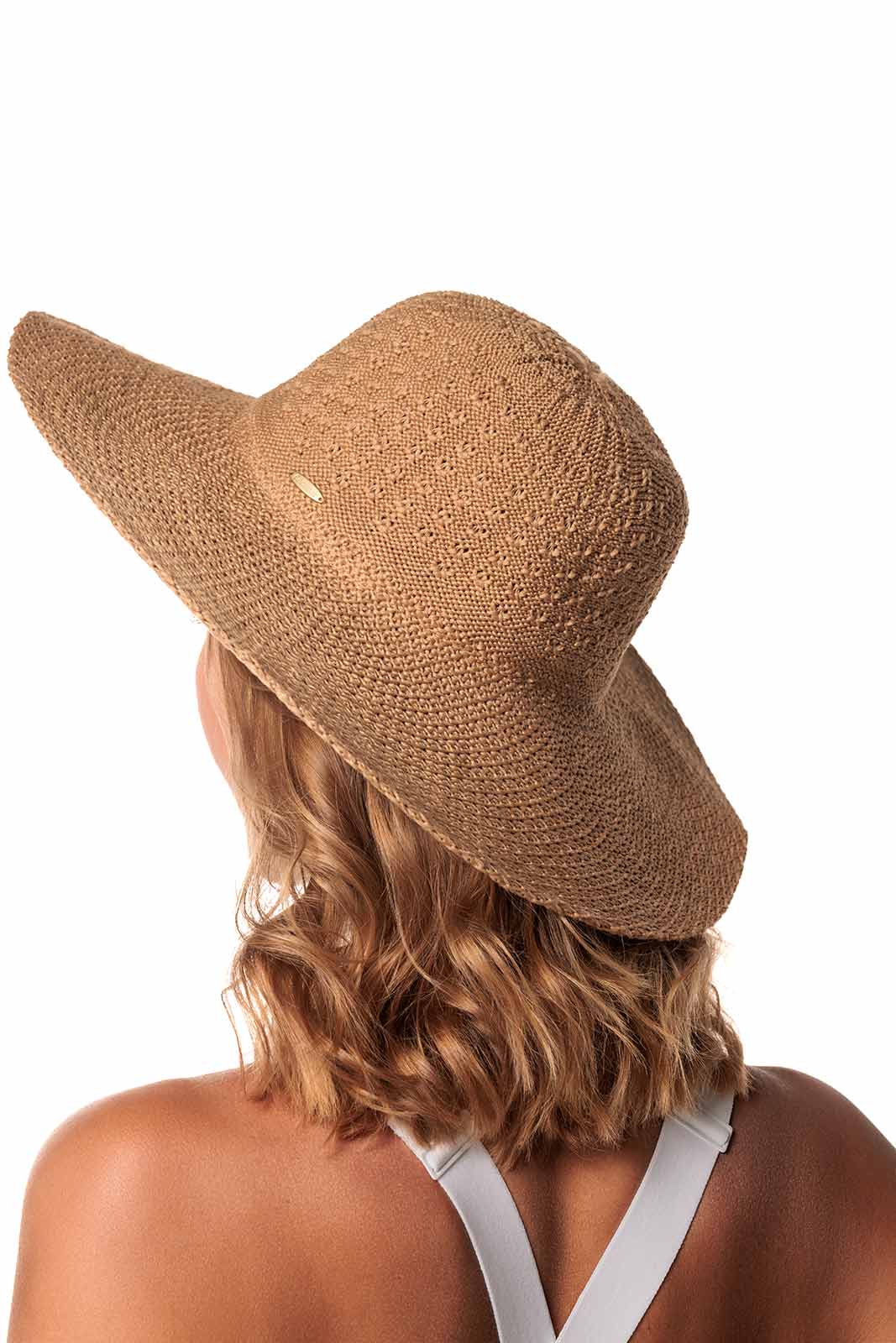 Women's Perla Packable Wide Brim Hat | Tan | Core