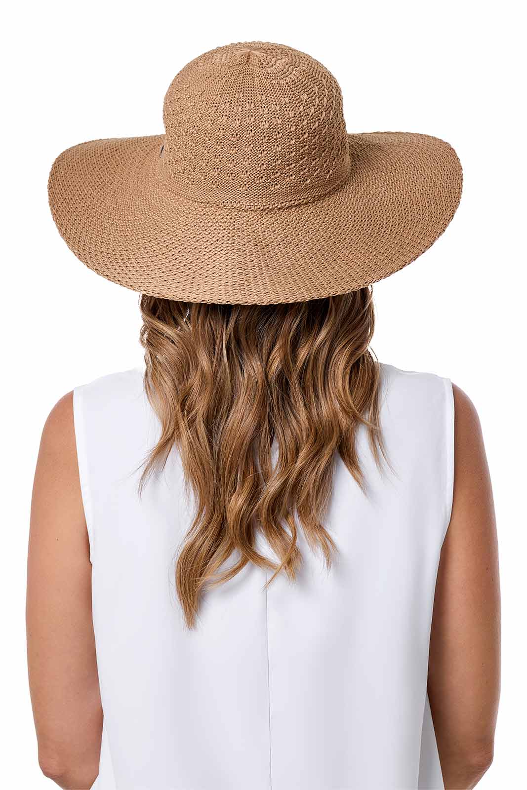 Women's Perla Packable Wide Brim Hat | Tan