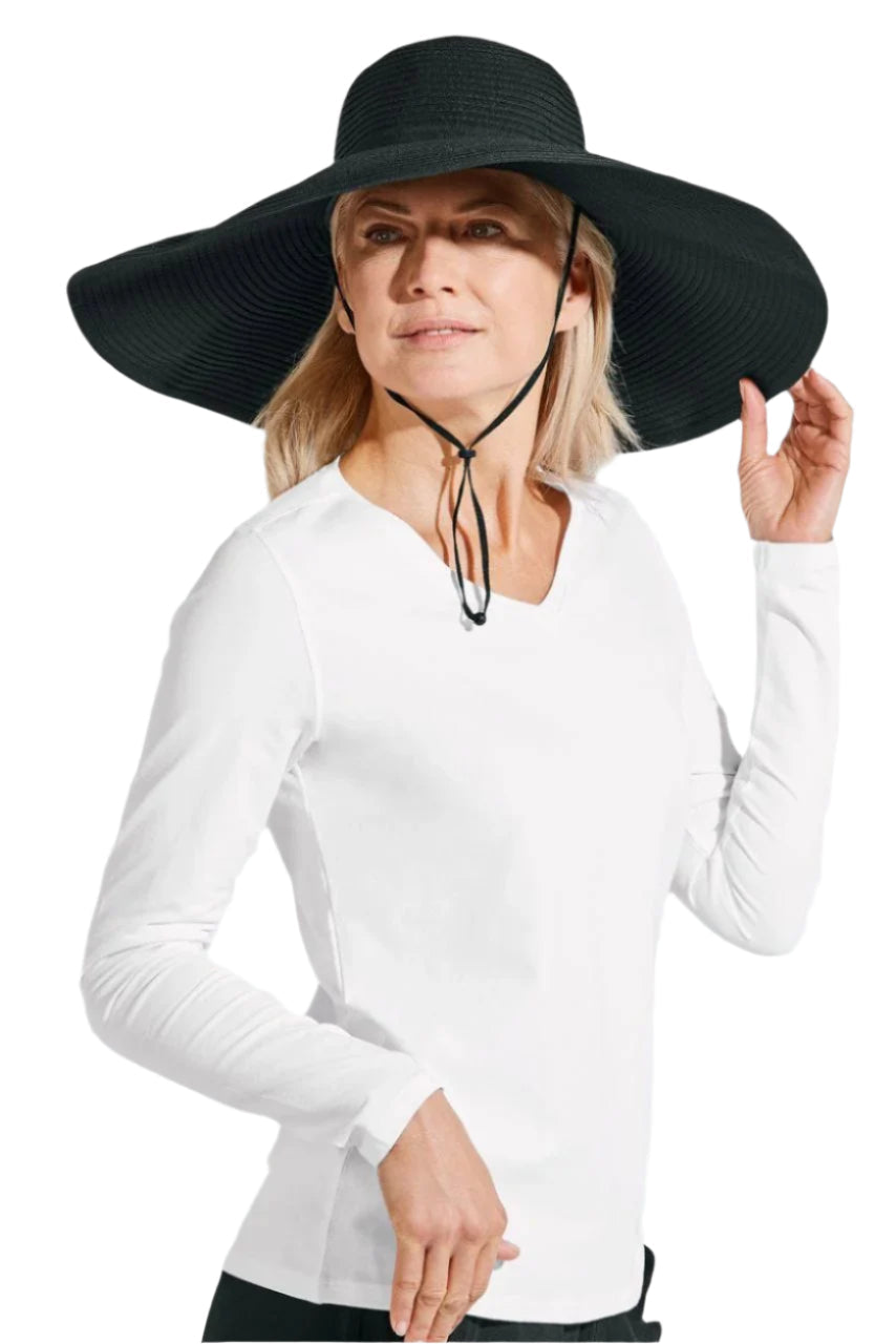 Women's Shelby Shapeable Poolside Hat | Black