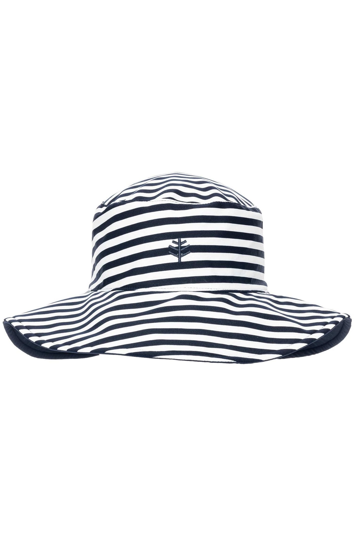 Women's Ariel Reversible Pool Hat | White/Navy Stripe