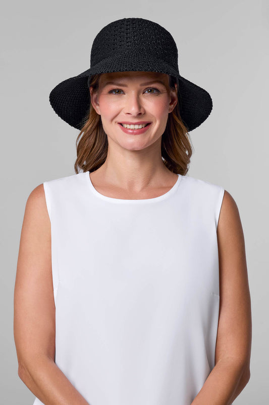 Women's Marina Cloche Sun Hat | Black