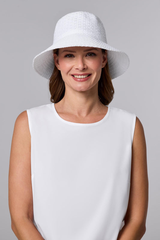 Women's Marina Cloche Sun Hat | White