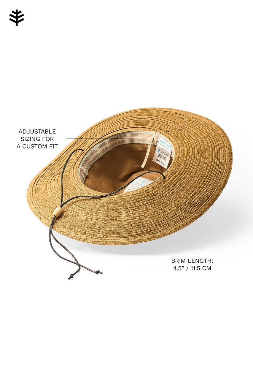 Women's Sun Hat with Chin Cord - Tempe | Tan