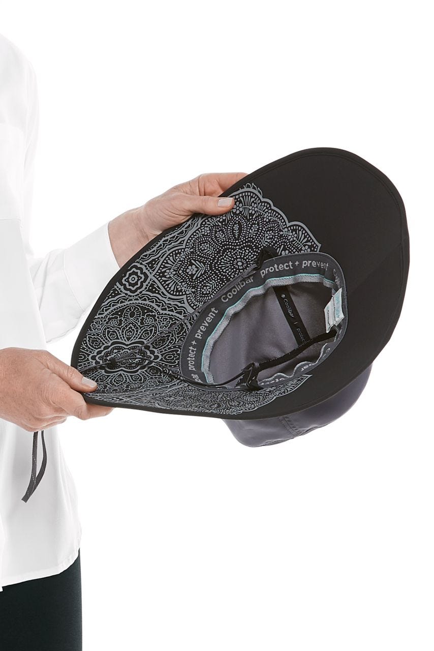 Unisex Etta Sun Catcher Hat | Carbon/Black Travel Medallion