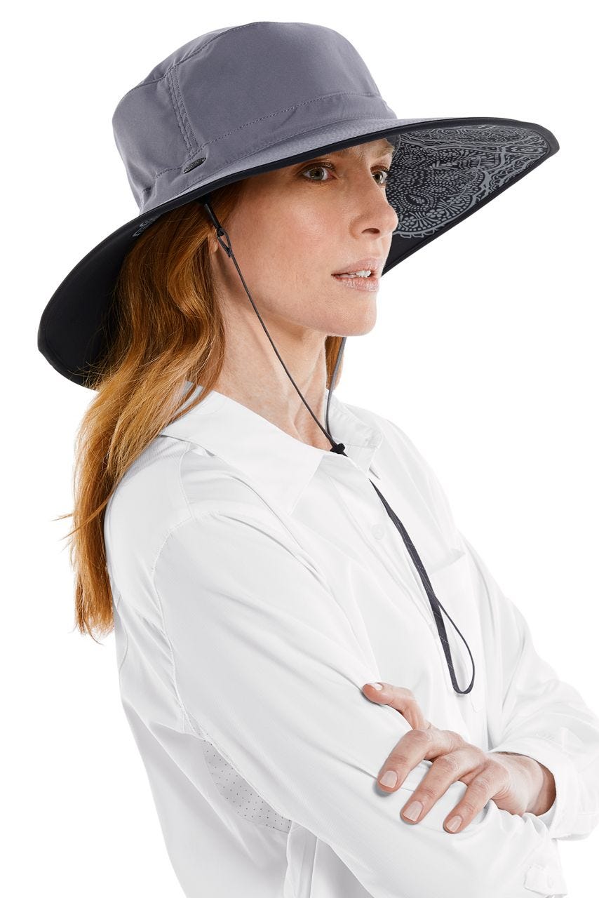 Unisex Etta Sun Catcher Hat | Carbon/Black Travel Medallion