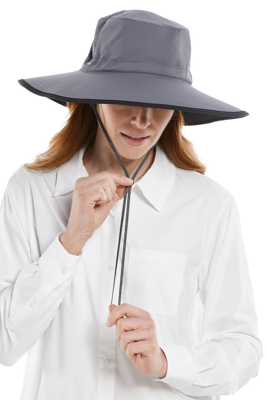 Unisex Etta Sun Catcher Hat | Carbon/Black Travel Medallion