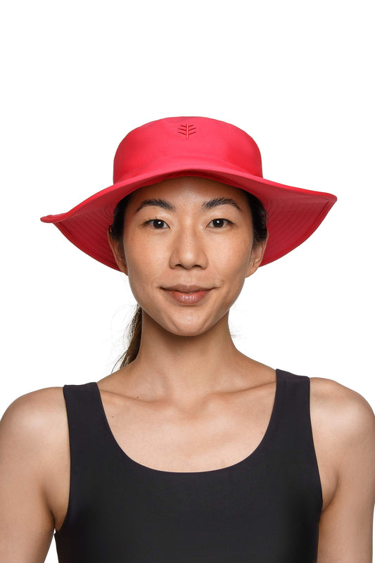 Unisex Brighton Chlorine Resistant Bucket Hat | Radiant Coral
