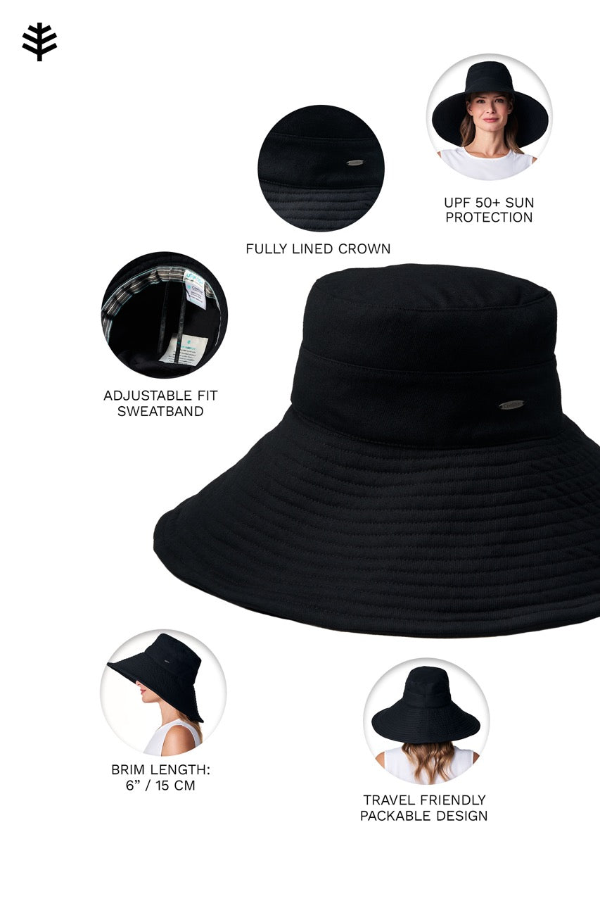 Women's Brittany Beach Hat | Black