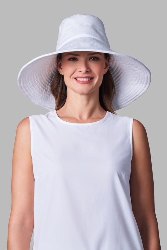 Women's Brittany Beach Hat | White