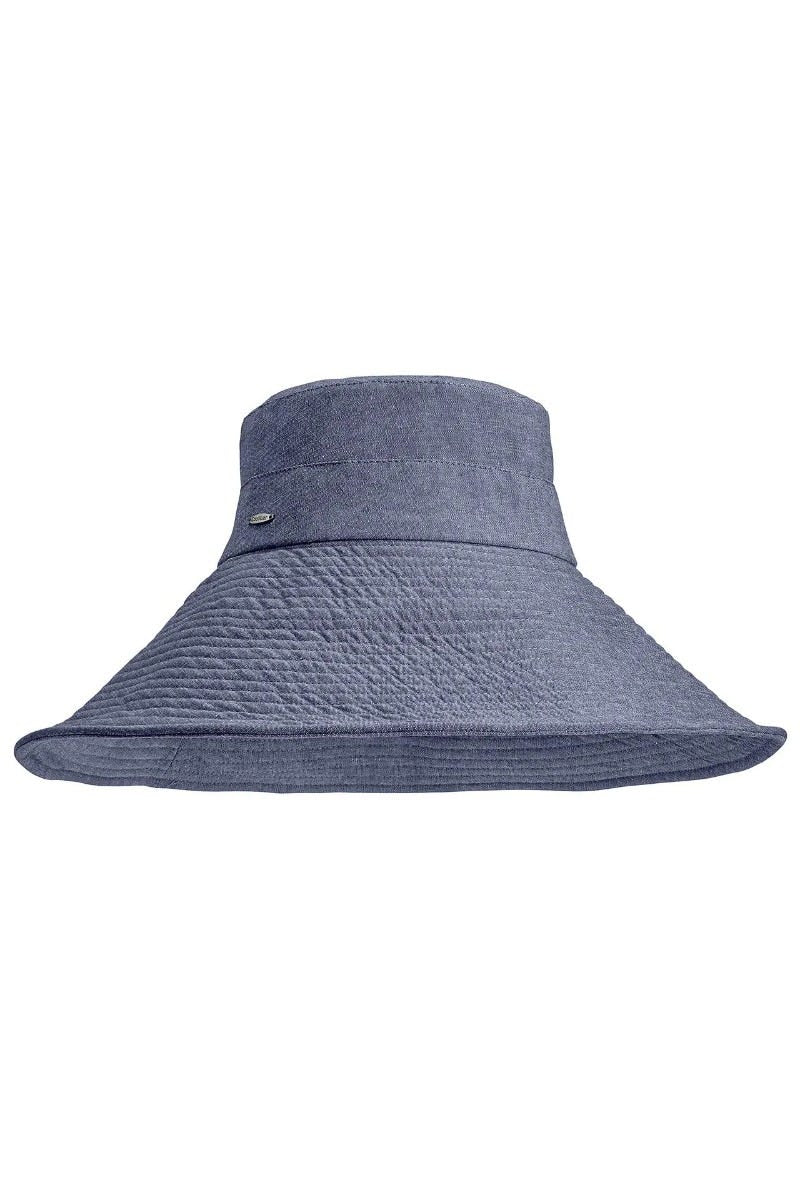 Women's Brittany Beach Hat | Denim Blue Chambray