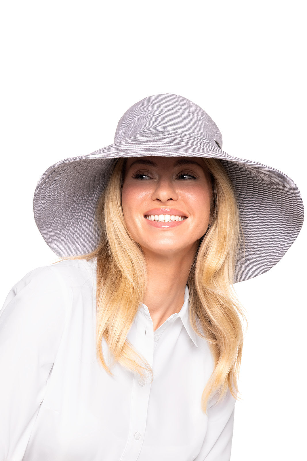 Women's Brittany Beach Hat | Black/White