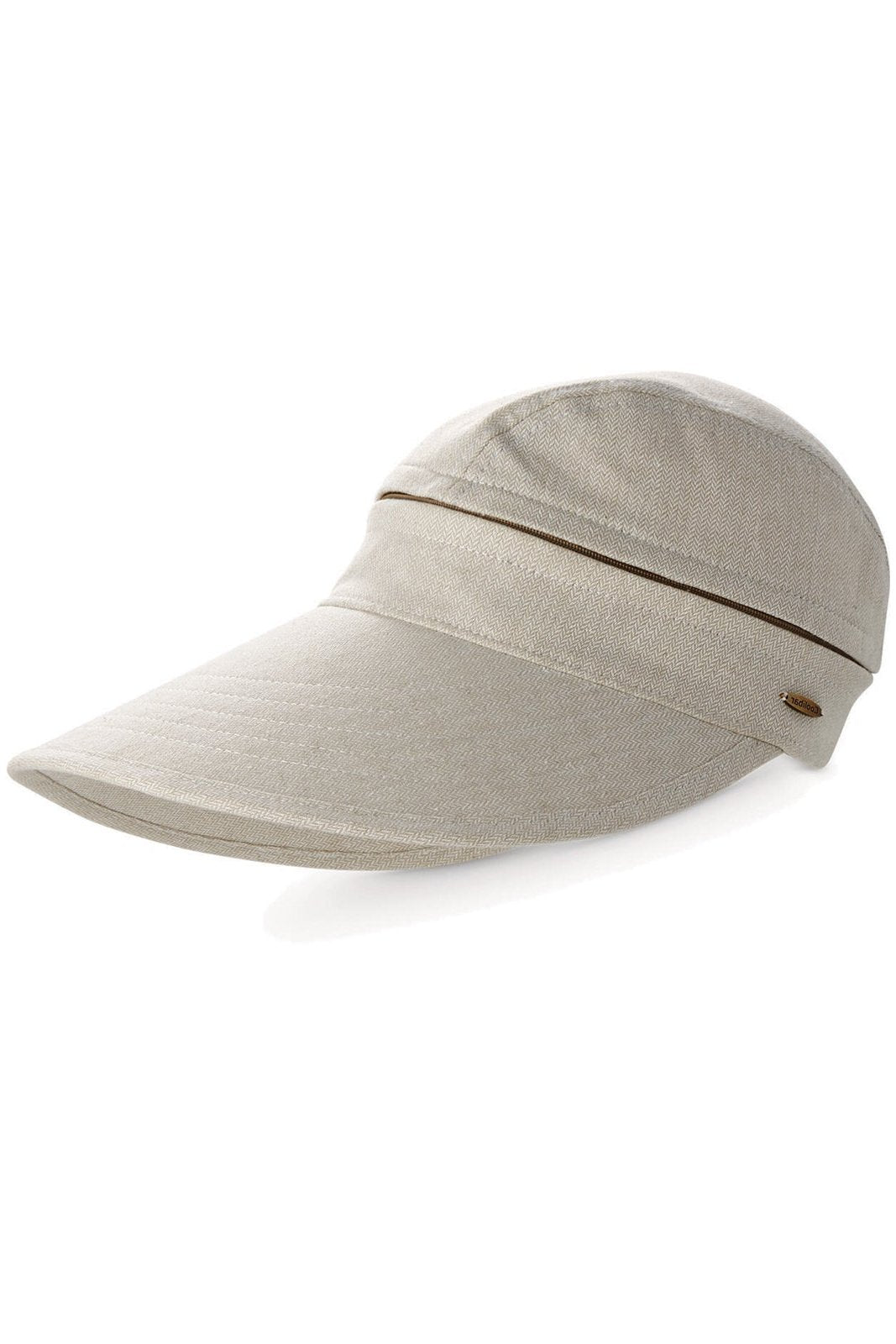 Women's Bel Aire Zip-Off Sun Visor | Natural Modern Herringbone