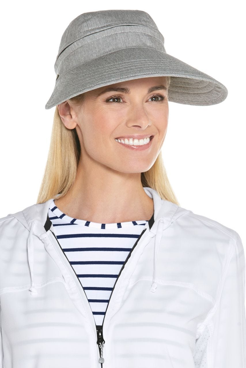 Women's Bel Aire Zip-Off Sun Visor | Black/White