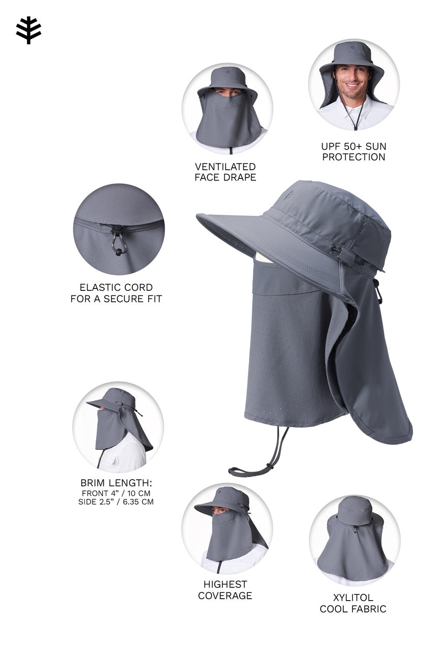 Men's Stevie Ultra Sun Hat | Carbon