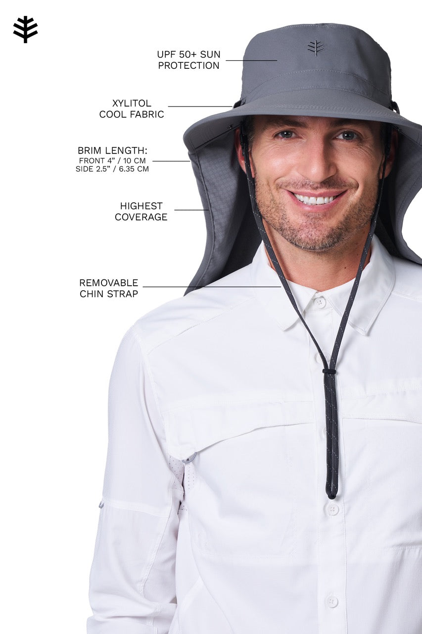 Men's Stevie Ultra Sun Hat | Carbon