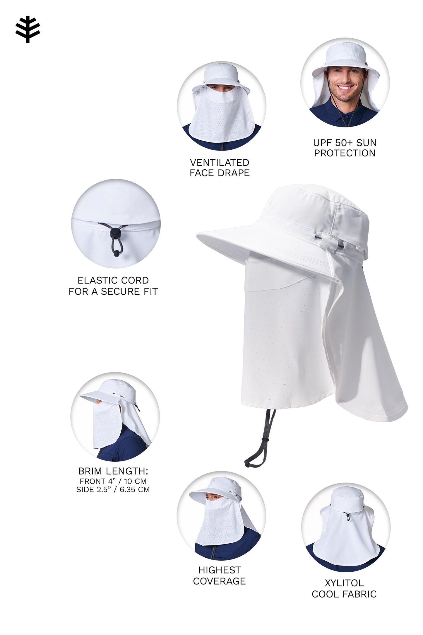 Men's Stevie Ultra Sun Hat | White