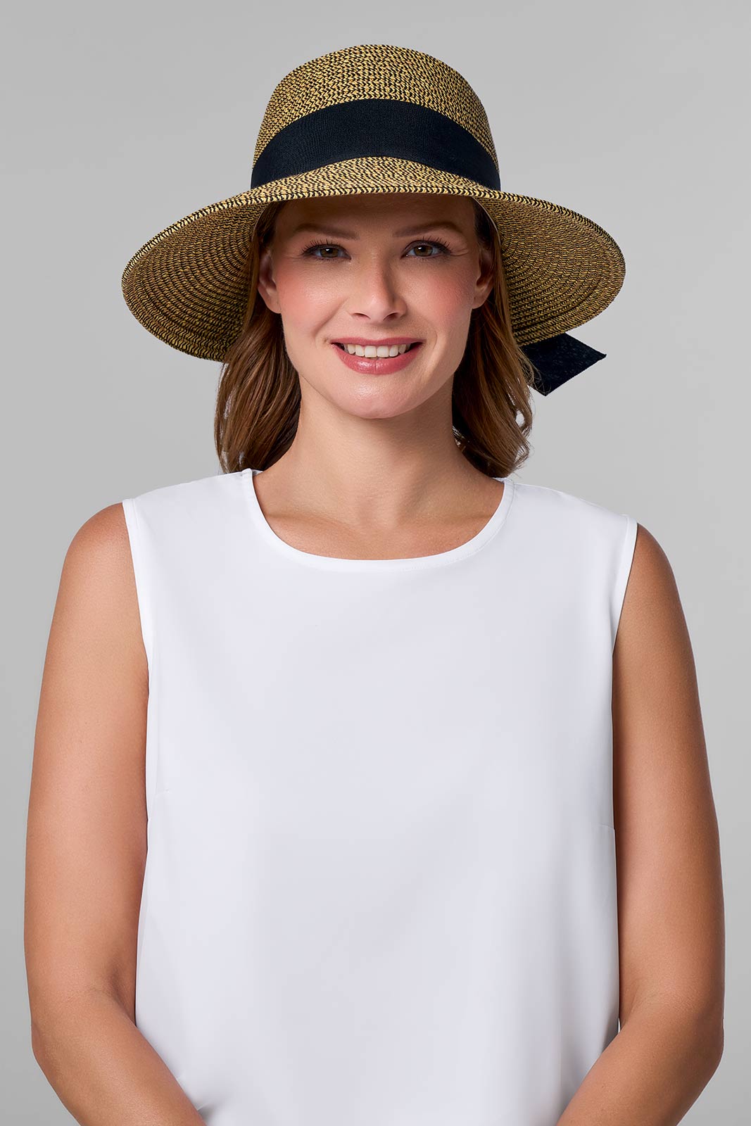 Women's Clara Sun Hat | Tan/Black Multi-Color