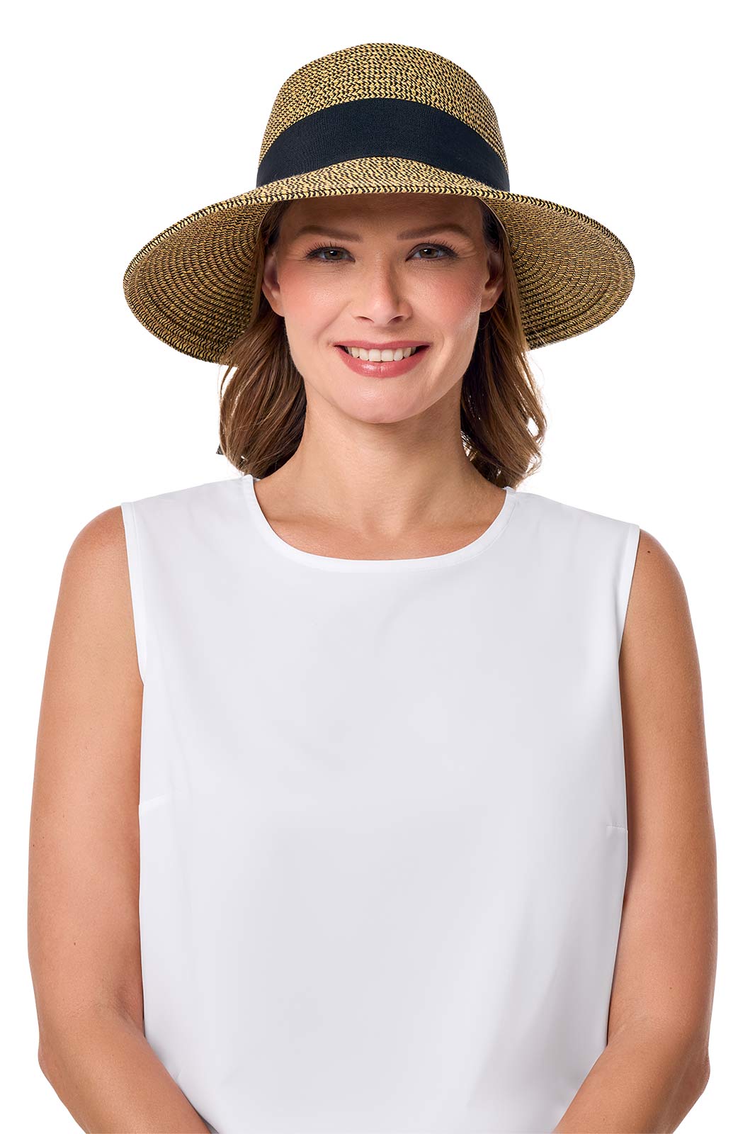 Women's Clara Sun Hat | Tan/Black Multi-Color
