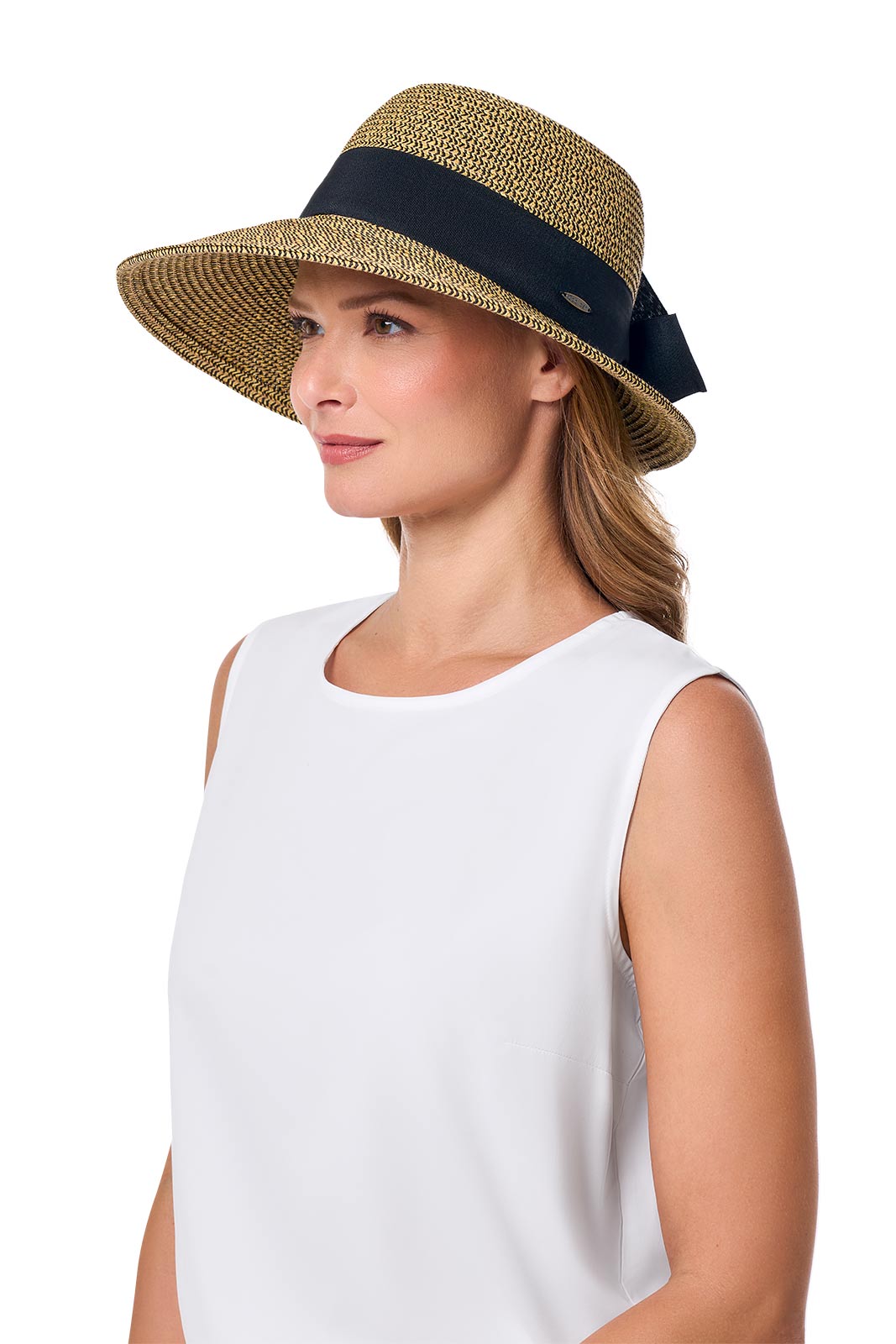 Women's Clara Sun Hat | Tan/Black Multi-Color